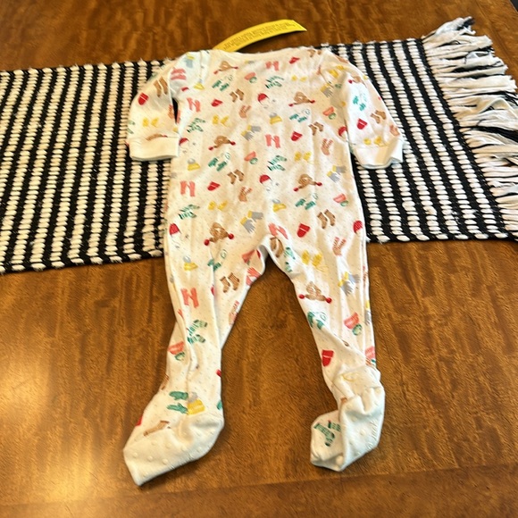 JANIE and JACK BABY GOOD NIGHT FOOTED PAJAMAS IN WINTER COZY - Picture 6 of 10
